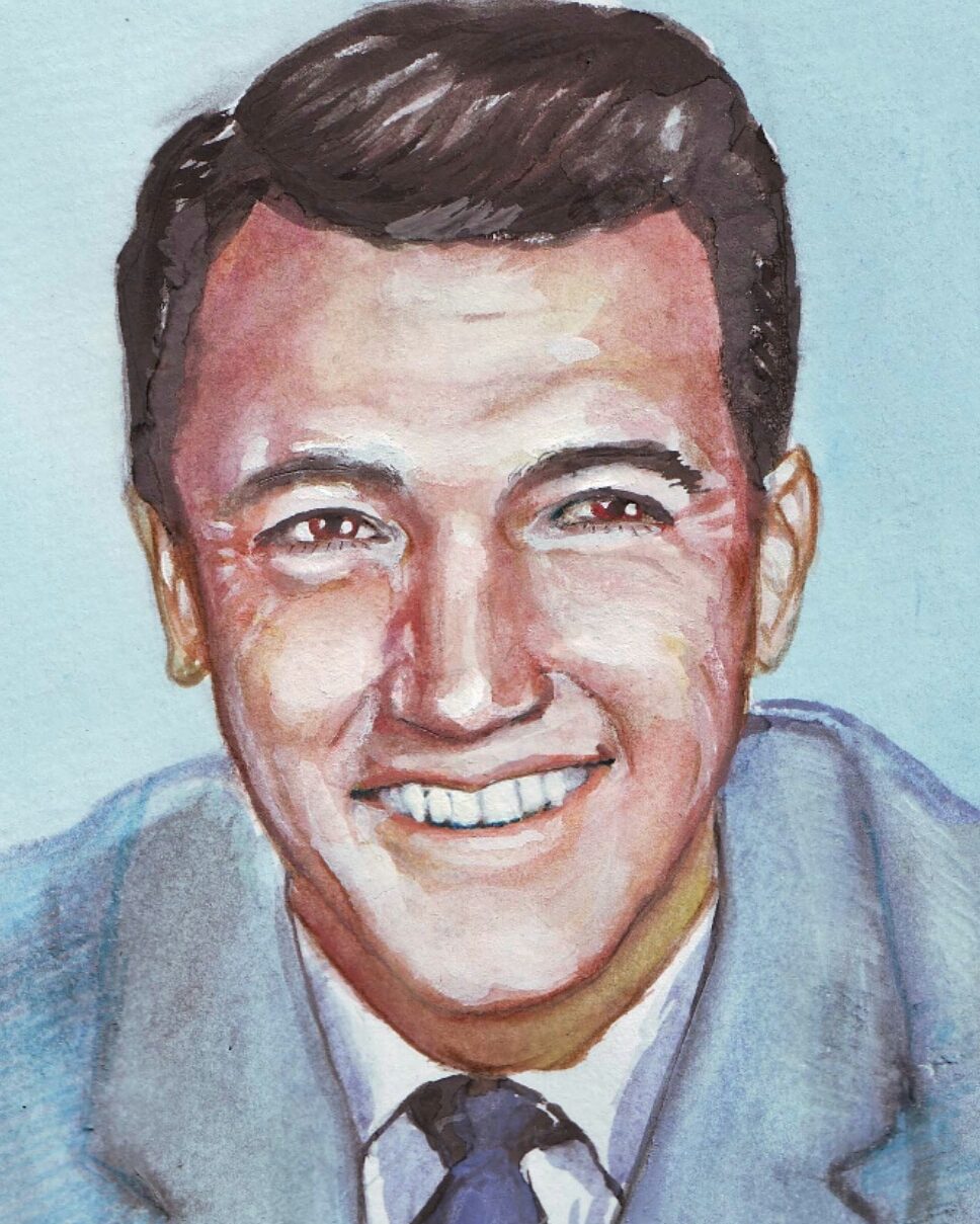 Rock Hudson, Aquarell, Daniela A. Weißmann