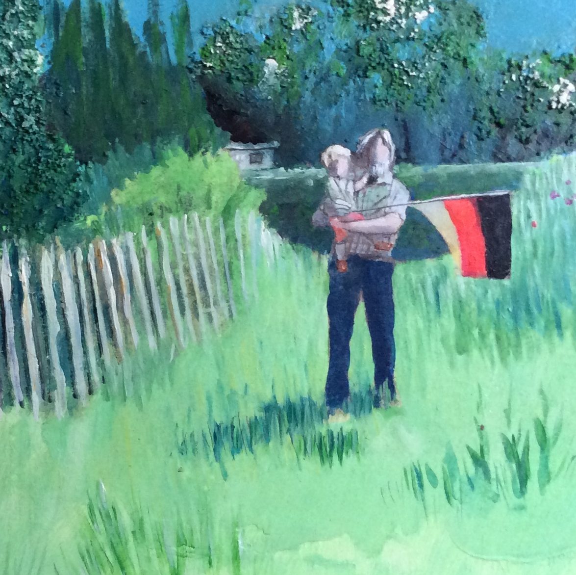 Maetti und Enkel - 25 x 25 cm