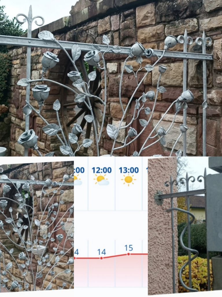 Rosentor noch unbemalt